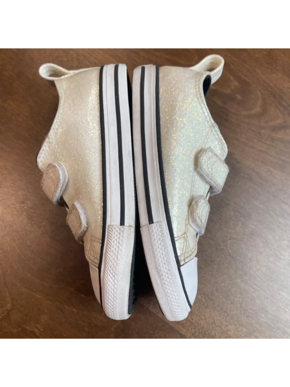 Converse Chuck Taylor All Star Low Easy On Sneaker Toddler Size 10 Winter Glitte
